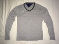 Tommy Hilfiger Herren Pullover grau Gr. S Pima Cotton