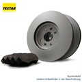 TEXTAR Bremsscheiben Set + Beläge für RENAULT CLIO 453 FORFOUR SMART LOGAN DACIA