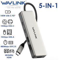 WAVLINK Type C to 4K HDMI Hub USB C USB3.1 10Gbps for MacBook Air/Pro Chromebook