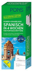 PONS Power-Vokabelbox Spanisch in 4 Wochen für Fortgeschrittene | Taschenbuch