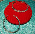 XL Creolen Ohrhänger Ohrringe filigran+ Swarovski*Strass Durchmesser ca. 7,5 cm