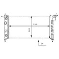 Kühler Motorkühlung MAHLE CR 269 000S für Opel Corsa B Combo Tigra