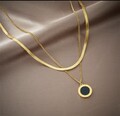  Halskette  Edelstahl Schmuck  mit Anhänger  Neu 