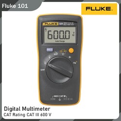 FLUKE 101 Digitaler Multimeter Tester mit DC AC Voltmeter und Ohm Volt Amp Meter