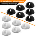 6x Kabelhalter selbstklebend Kabelhalterung Kabelmanager Kabel Organizer Clips