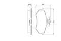 BOSCH 0 986 466 698 Bremsbelagsatz, Scheibenbremse für AUDI