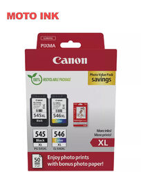Canon PG-545XL/CL-546XL ertragreiche Original-Tintenpatronen, 2er-Pack (Farbe &