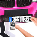 2x Kennzeichenhalter Nummernschildhalter Rahmenlos Kennzeichen Klett Auto Halter