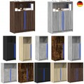Sideboard mit LED-Beleuchtung Kommode Anrichte Beistellschrank Highboard Schrank