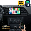 9" 2+64G Android 14 Autoradio CarPlay NAVI GPS Für Seat LEON 3 5F1 5F5 2013-2019