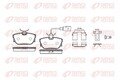 REMSA Bremsbelagsatz, Scheibenbremse 0767.12 für VW FORD SEAT