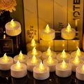 12/24x Led Teelichter Elektrische Flammenlose Flackern Kerzen Teelicht 6 Stunden