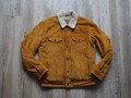 LEVIS TYPE 3 TRUCKER WILDLEDERJACKE GR. M CAMEL SUEDE LINED JACKET LEATHER