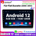 6+128GB Für Fiat Ducato 2006-2013 Autoradio GPS Navi WIFI BT 9"Android12 Carplay
