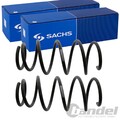 2X SACHS FAHRWERKSFEDERN VORNE PASSEND FÜR TOYOTA YARIS LINKS+RECHTS