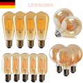 E27 LED Vintage Edison Lampe Filament Glühbirne Nostalgie Retro Bulbs Warmweiß