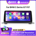 12.3'' Android 14 für BMW 5er GT F07 CIC Autoradio 8-Core CarPlay 64GB GPS DAB+