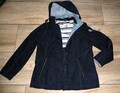 Super schöne Übergangsjacke mit Kapuze von Gil Bret Gr. 42 + dunkelblau +