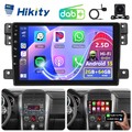 DAB+ CarPlay 64GB Android15 Autoradio GPS Navi Für Suzuki Grand Vitara 2005-2015