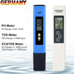 LCD Digital PH Wert Wasser Messgerät + TDS EC Tester Meter Aquarium Pool Prüfer
