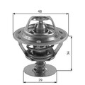 Thermostat Kühlmittel GATES TH39082G1 für DAIHATSU TOYOTA VW NISSAN TARO ROCKY 6