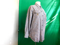 "Lady H. Peter Hahn"Hemdkragen Flanell Bluse gr.44.Mehrfarbig kariert.Stickerei