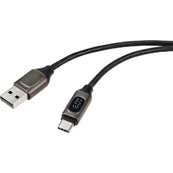 Renkforce USB-Kabel USB 2.0 USB-A Stecker, USB-C® Stecker 1.00 m Silber (meta...