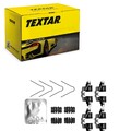 TEXTAR MONTAGE-SATZ BREMSBELÄGE ZUBEHÖR HINTEN passend für TOYOTA COROLLA PRIUS 