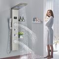 Edelstahl LED Duschpaneel Massage Duschsäule Regendusche Duscharmatur Duschset