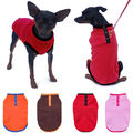 Haustier-Hunde-Kapuzenpullover Warmer Fleece-Pullover Weste Mantel Jacke >