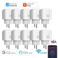 Smart Life Steckdose 16A WIFI WLAN Home Socket Fernbedienung Timer Alexa Google