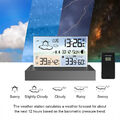 Funk Wetterstation mit Außensensor Hygrometer Thermometer Wecker Uhr Farbdisplay