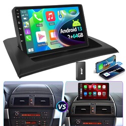 64G Carplay Android 14 Autoradio GPS Navi WIFI RDS Für BMW X3 E83 2004-2012 DAB+