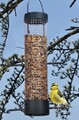 Vogelfutterstation Metall Vogelfutterspender Futtersäule Vögel-Futterspender