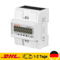 LCD Drehstromzähler Stromzähler 3 Phasen 4 Draht 80A Geeicht Für Din Hutschiene