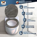 Homseat WC Sitz Toilettendeckel aus MDF Holzkern Toilettensitz mit Klodeckel