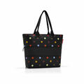 reisenthel shopper e1 einkaufstasche reißverschluss tasche dots schwarz RJ7009