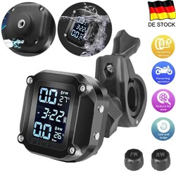 Motorrad TPMS Reifen Druck Überwachung System +Extern Sensoren IPX67 Wasserdicht