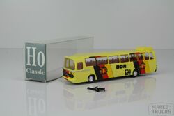 H0 Classic Mercedes O302-13 Rüh Bus "DDR - WM '74" /HC20