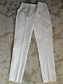 Neu ZARA  Hose mit seitlichen Eingrifftaschen und schmalem Bein Gr. M 38 Weiß