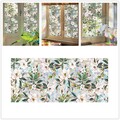 43 X 200cm Fensterfolie Statische Sichtschutzfolie mit Weißer Blume Glasdekor DE