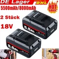 18V 8,0Ah 5,5Ah Ersatzakku Für Einhell Lithium Akku Power X-Change PXC LED NEU