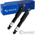 2x SACHS GASDRUCK STOSSDÄMPFER HINTEN passend für FIAT 500 500C ABARTH FORD KA