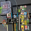 Angelset  Startset 2Rute+ 2Rolle +Kescher+ Zubehör 146 Teile Forelle   