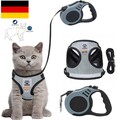 Haustier-Katzengeschirr und Leine Hundewelpen verstellbar Ausbruchsicher