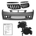Stoßstange vorne Kühlergrill Nebelscheinwerfer ABE Set paßt für BMW3er E90 E91
