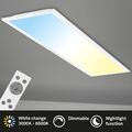 B-Karton Deckenleuchte Briloner Piatto LED Panel dimmbar Fernbedienung Lichtfarb