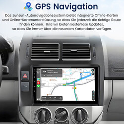 Für VW Polo 9N 01-2009 Android 13 Carplay Autoradio GPS Navi WIFI BT FM SWC DAB+
