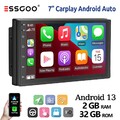 Doppel 2 DIN Android 13 2+32G Autoradio Carplay GPS Navi WIFI RDS Bluetooth USB