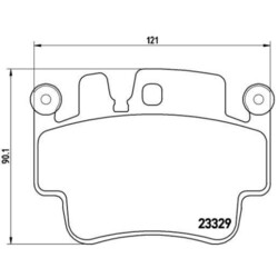 1x Bremsbelagsatz, Scheibenbremse BREMBO P 65 009 passend für PORSCHE